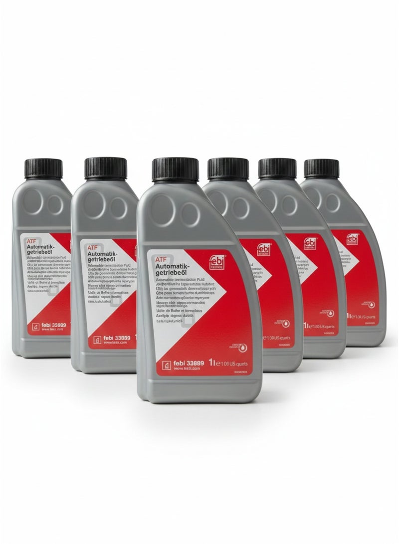 Febi Bilstein 33889 Automatic Transmission Fluid (ATF) MB 236.15 - 1 Liter (Pack of 6)